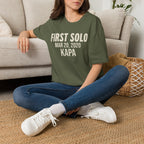 Personalized First Solo Text T-Shirt