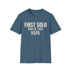 Personalized First Solo Text T-Shirt