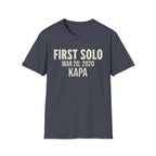 Personalized First Solo Text T-Shirt