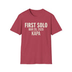 Personalized First Solo Text T-Shirt