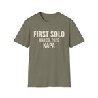Personalized First Solo Text T-Shirt