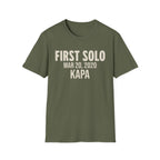 Personalized First Solo Text T-Shirt
