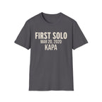Personalized First Solo Text T-Shirt