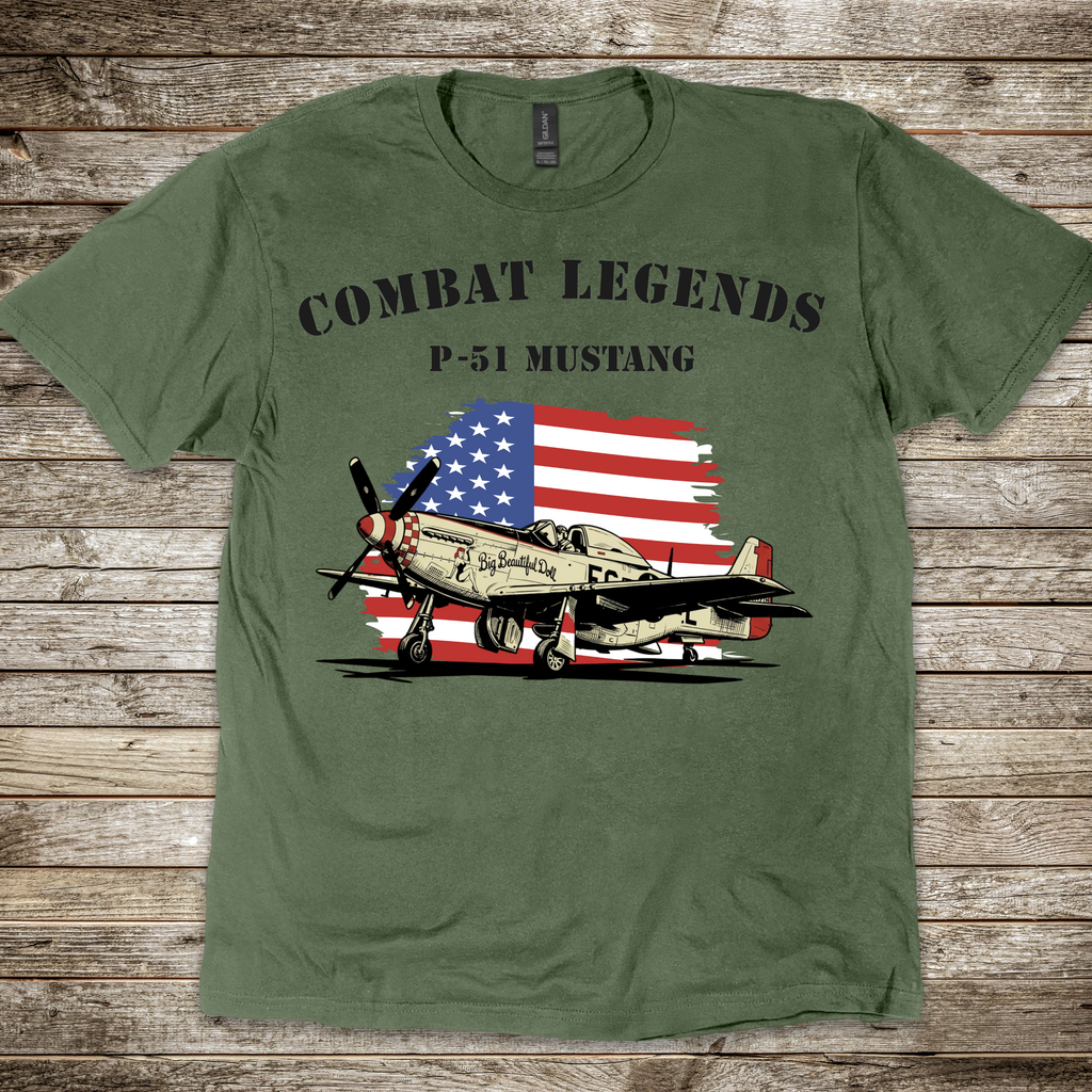 Combat Legends P-51 Mustang T-shirt