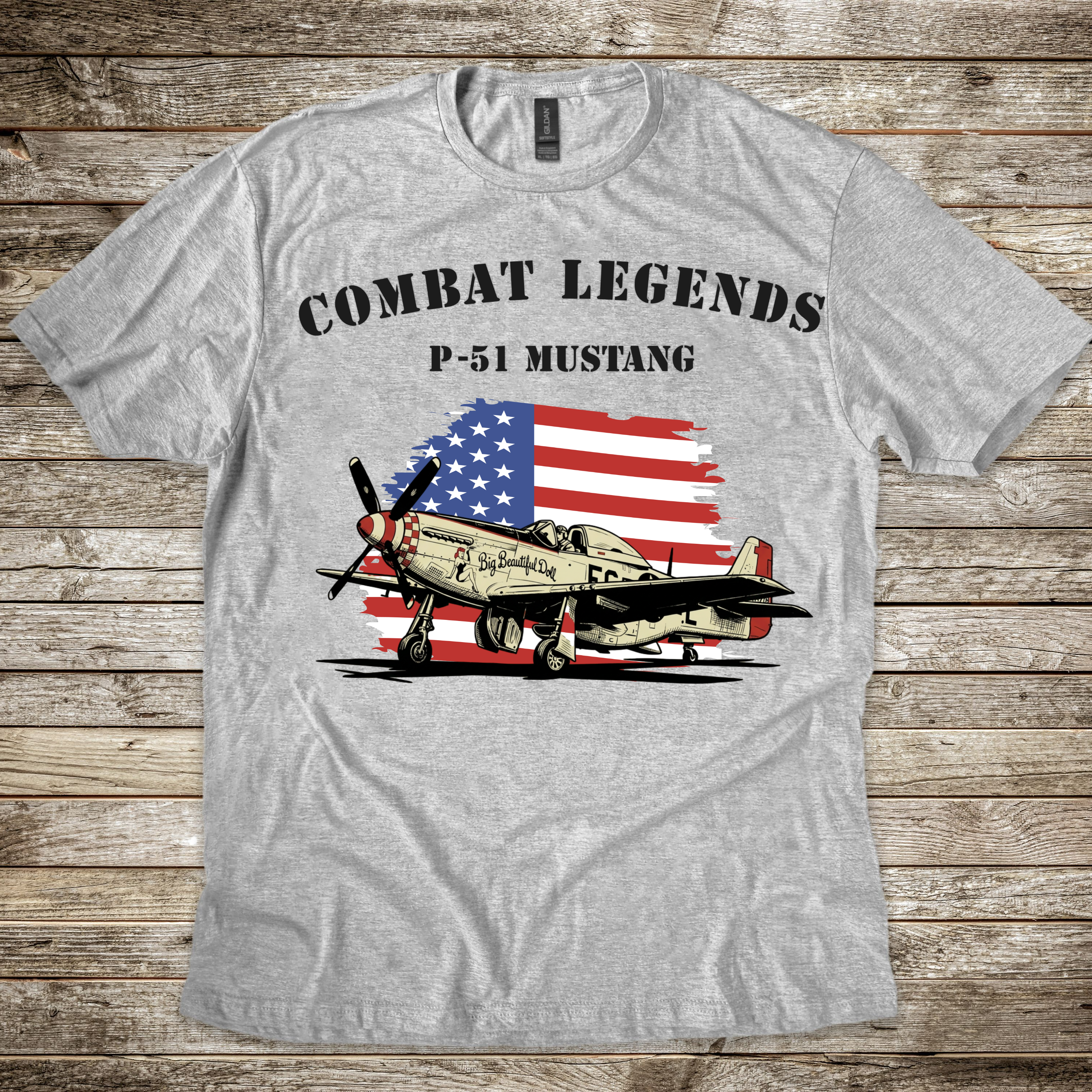 Combat Legends P-51 Mustang T-shirt