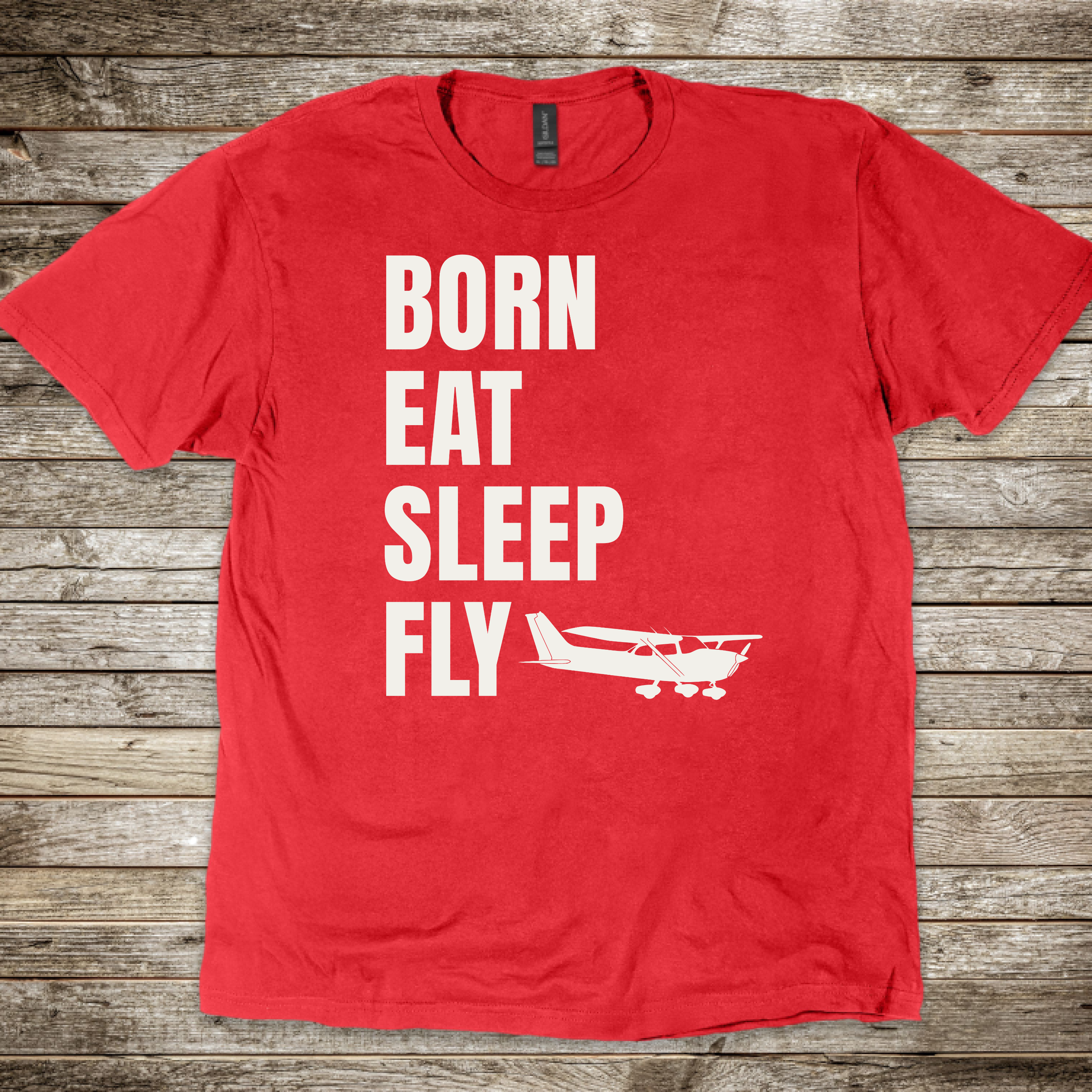 Born Eat Sleep Fly T-shirt