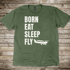 Born Eat Sleep Fly T-shirt