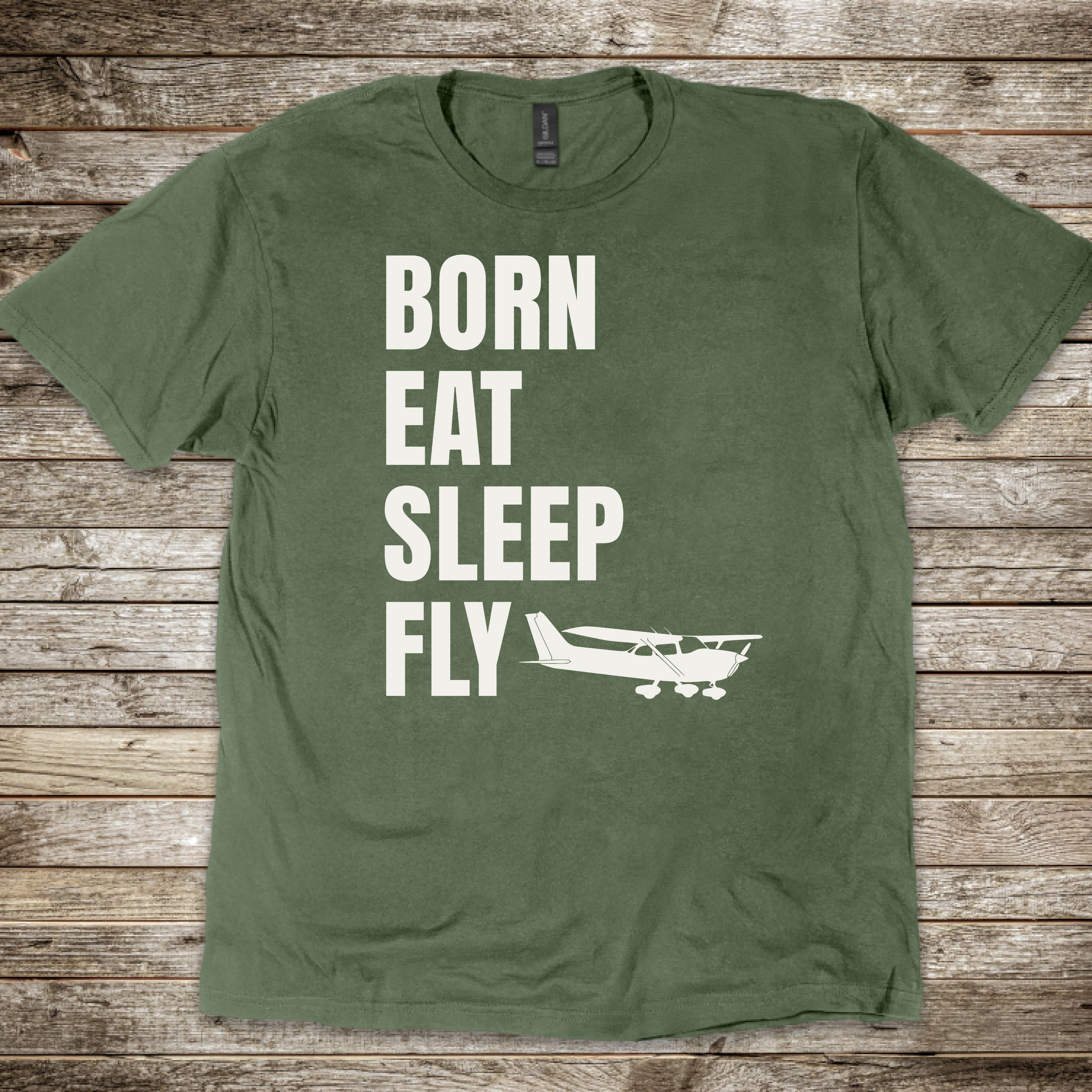 Born Eat Sleep Fly T-shirt
