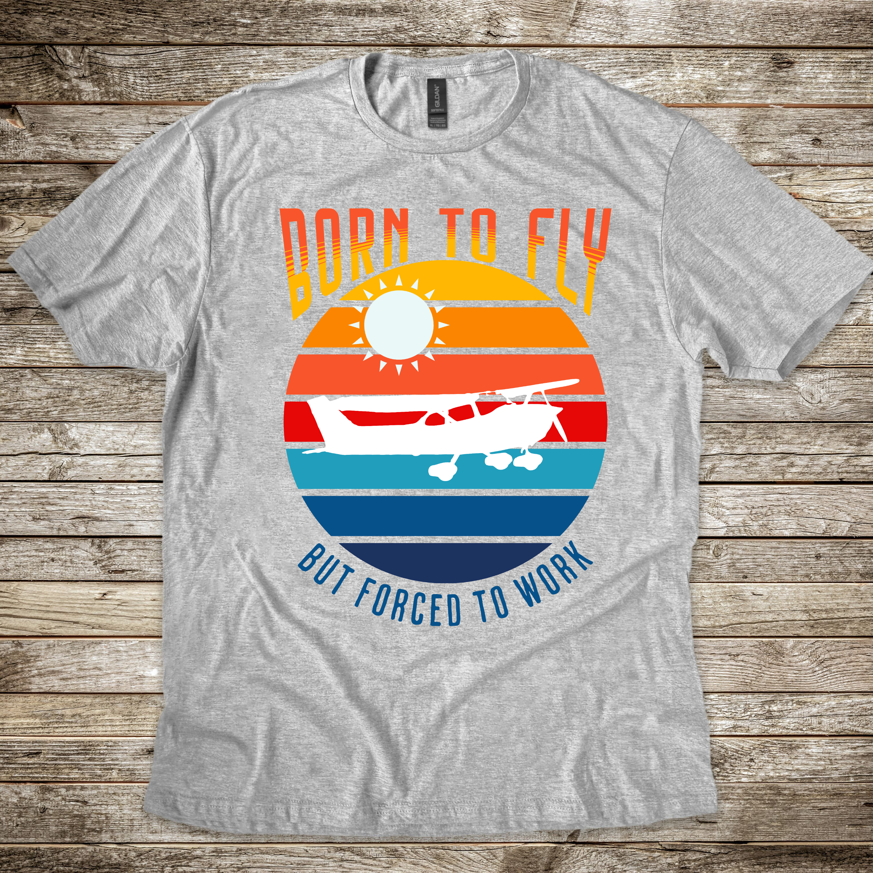 Born to Fly Forced to Work T-shirt