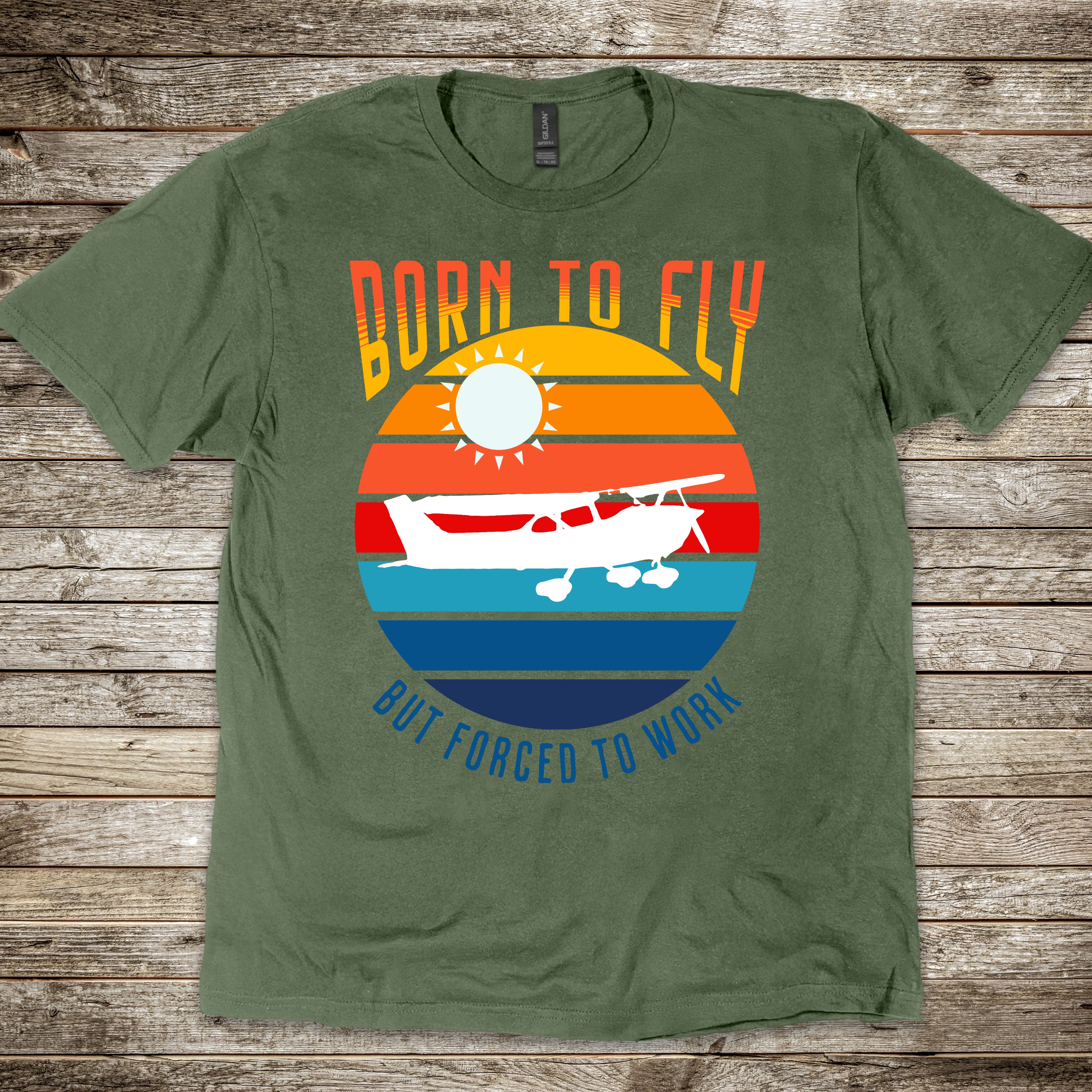Born to Fly Forced to Work T-shirt