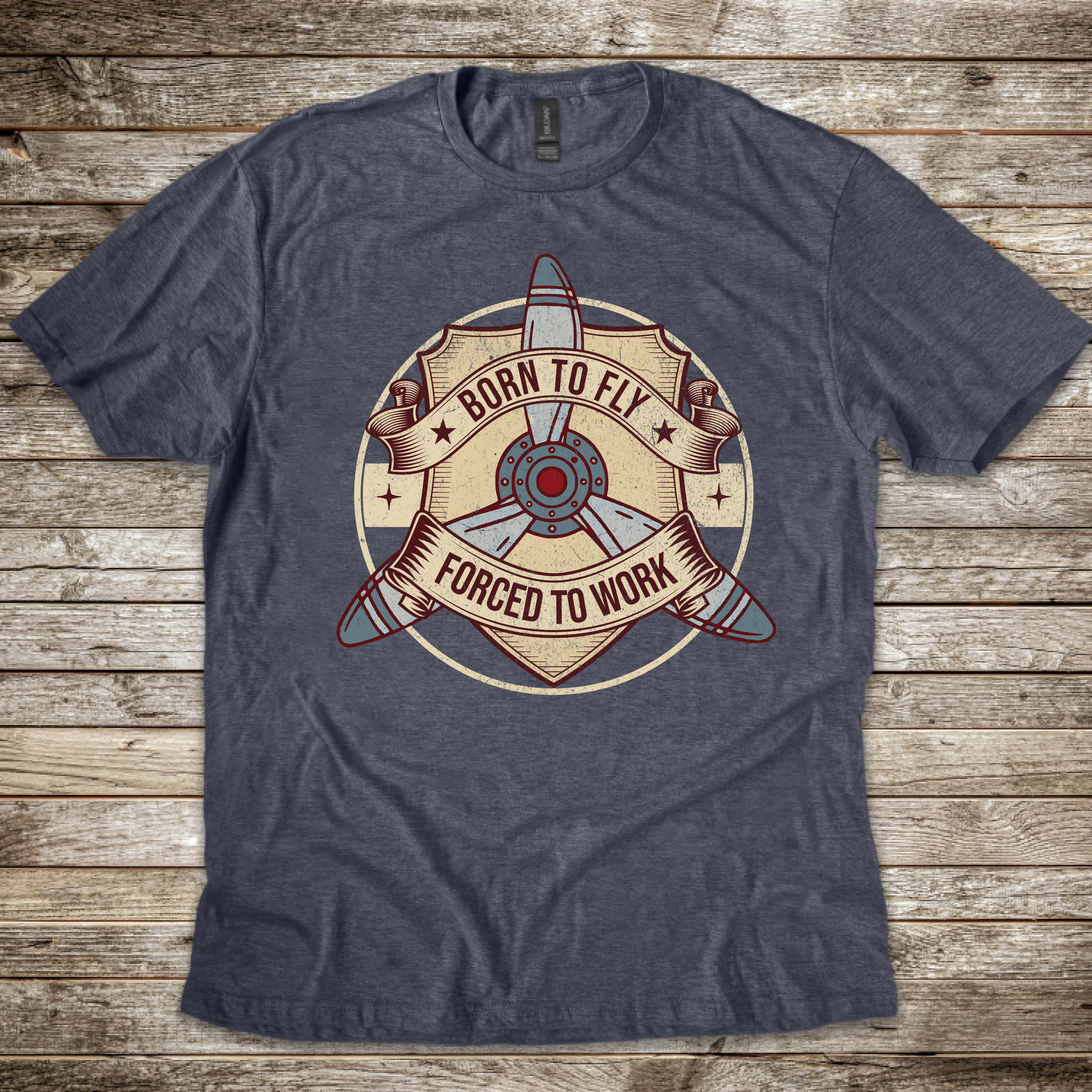 Born to Fly, Forced to Work T-shirt