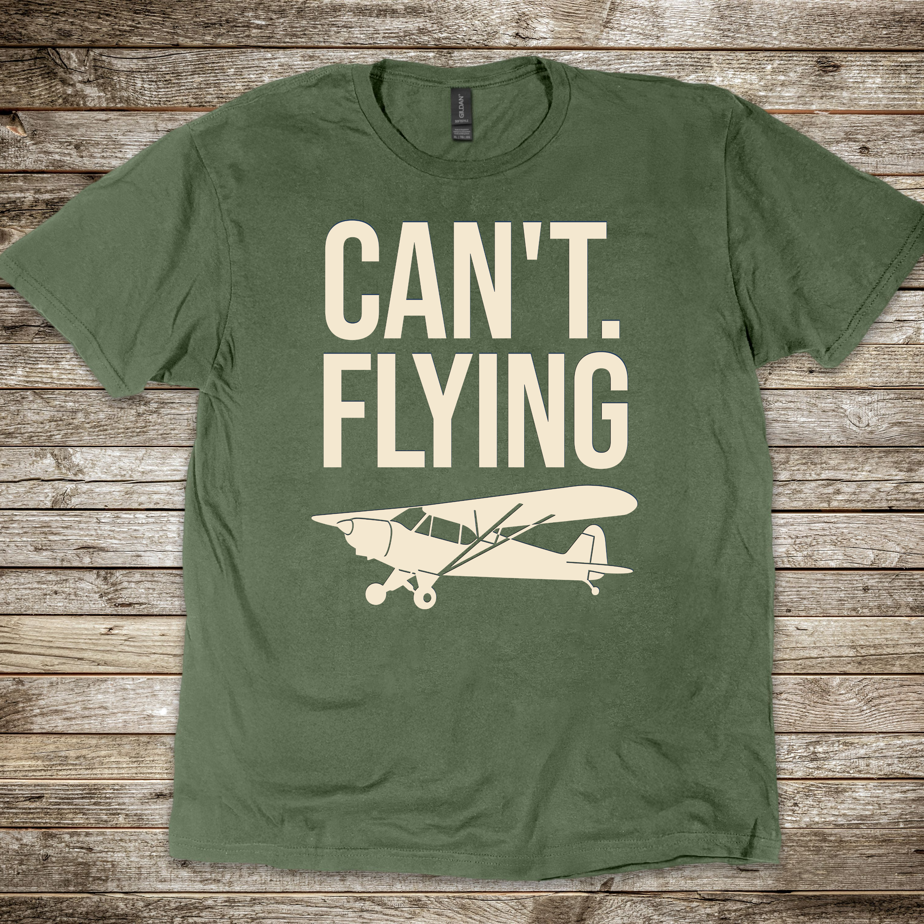 Can't. Flying T-shirt