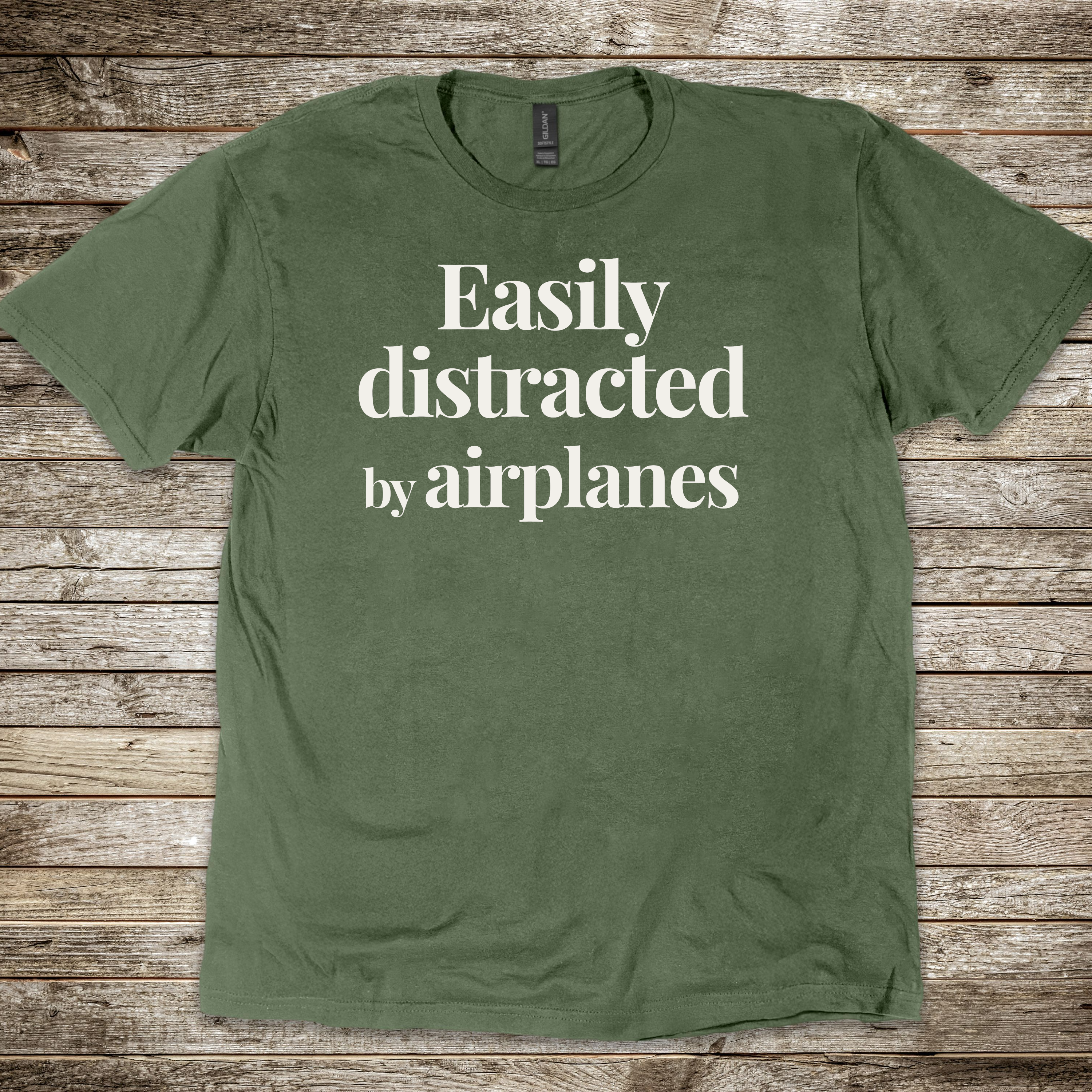 Easily Distracted by Airplanes T-shirt