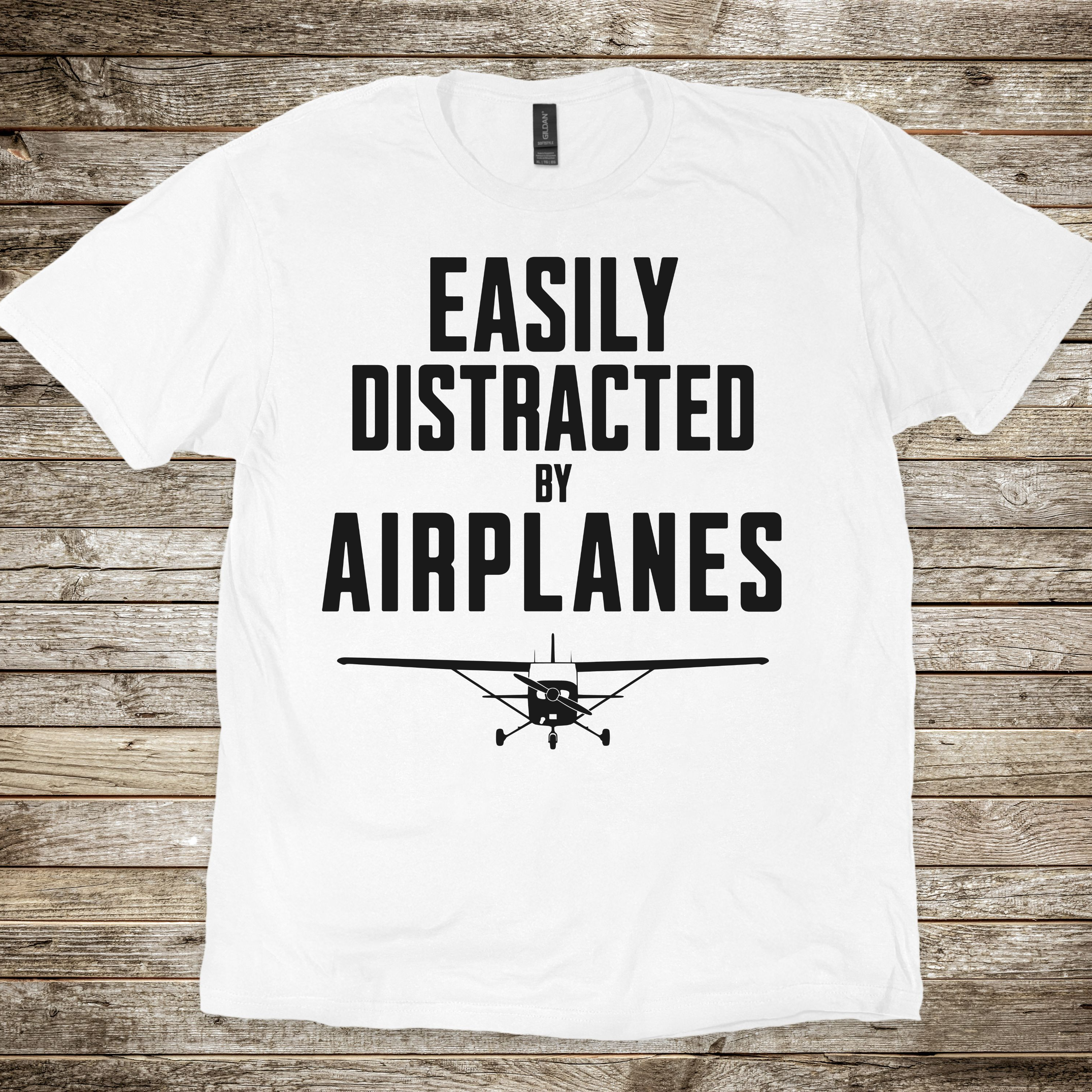 Easily Distracted Cessna T-shirt