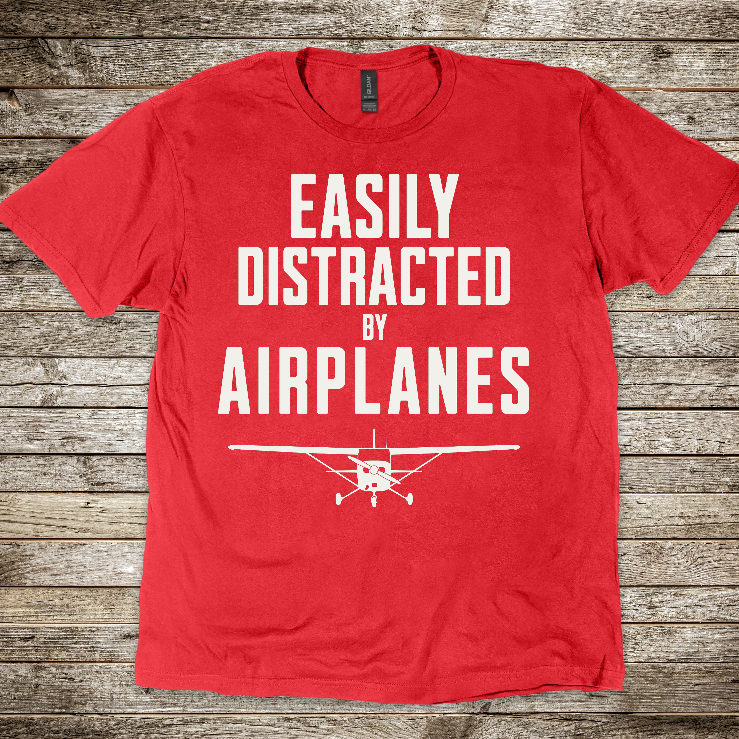 Easily Distracted Cessna T-shirt