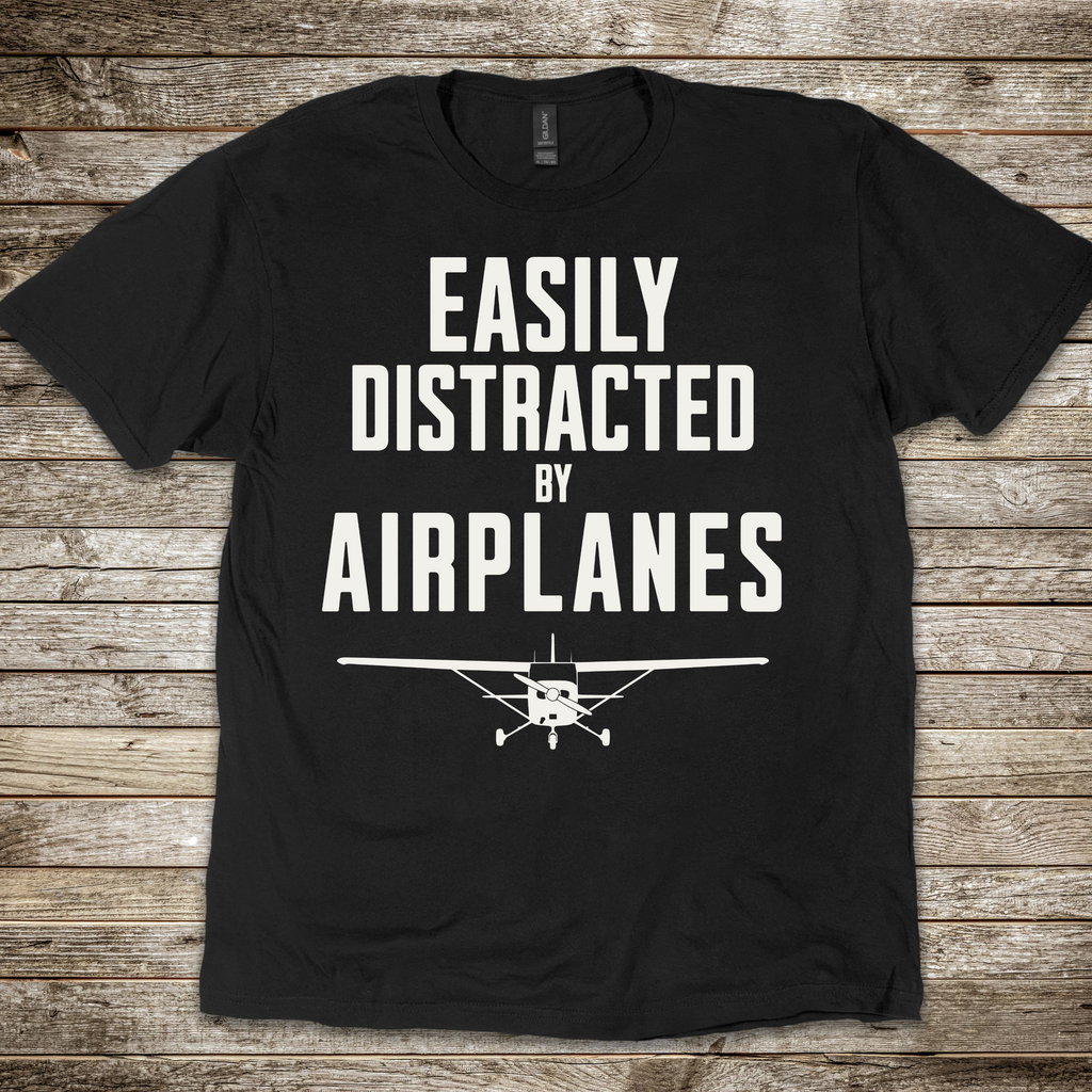 Easily Distracted Cessna T-shirt