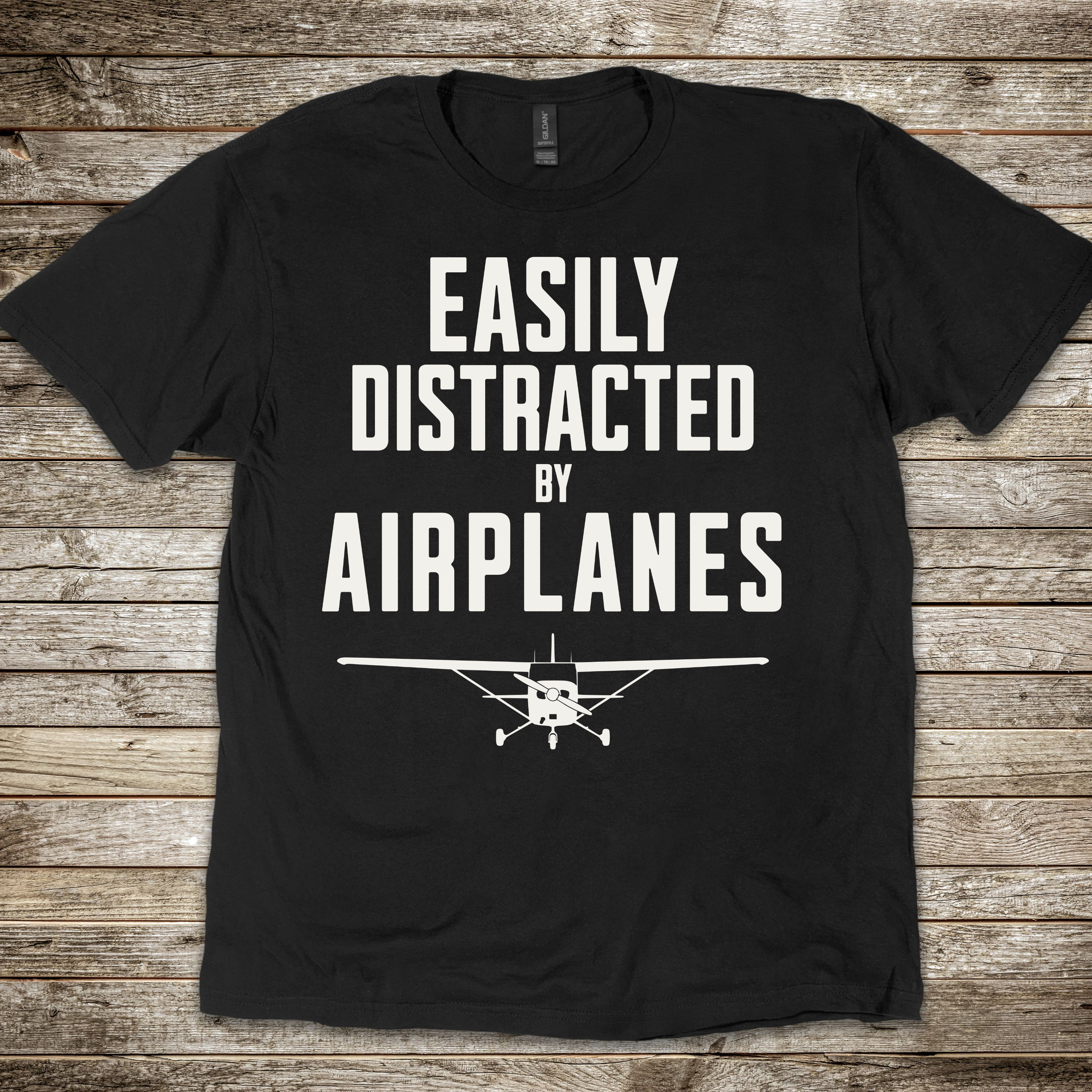 Easily Distracted Cessna T-shirt