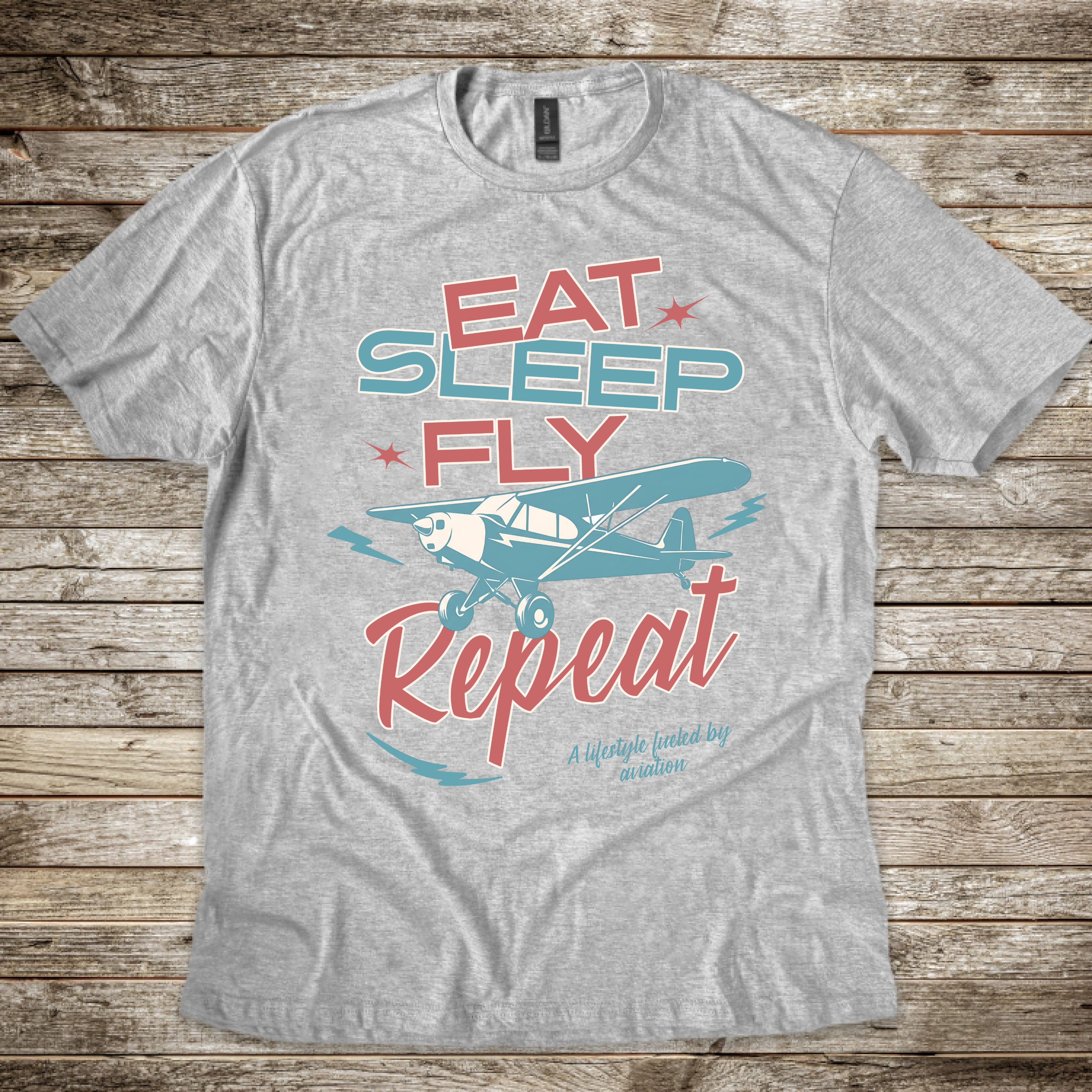 Eat Sleep Fly Repeat T-shirt