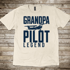 Grandpa, Pilot, Legend T-Shirt