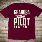 Grandpa, Pilot, Legend T-Shirt