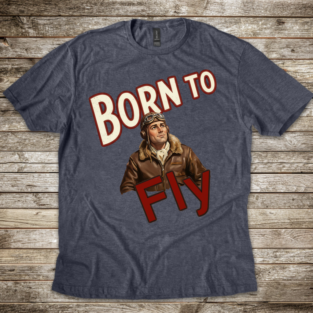 Born to Fly Male Aviator T-shirt