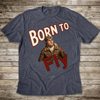Born to Fly Male Aviator T-shirt