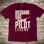 Husband, Dad, Pilot, Legend 2026 T-Shirt
