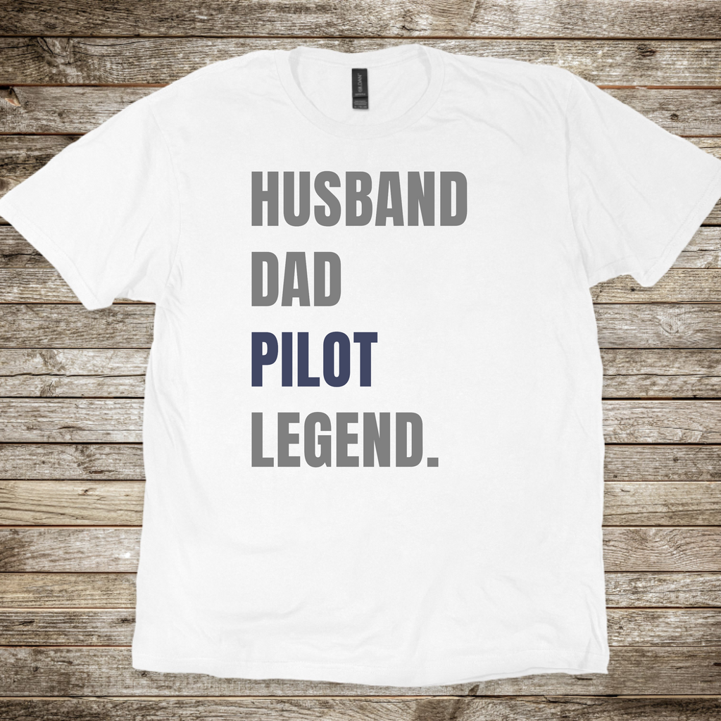 Husband Dad Pilot Legend T-shirt