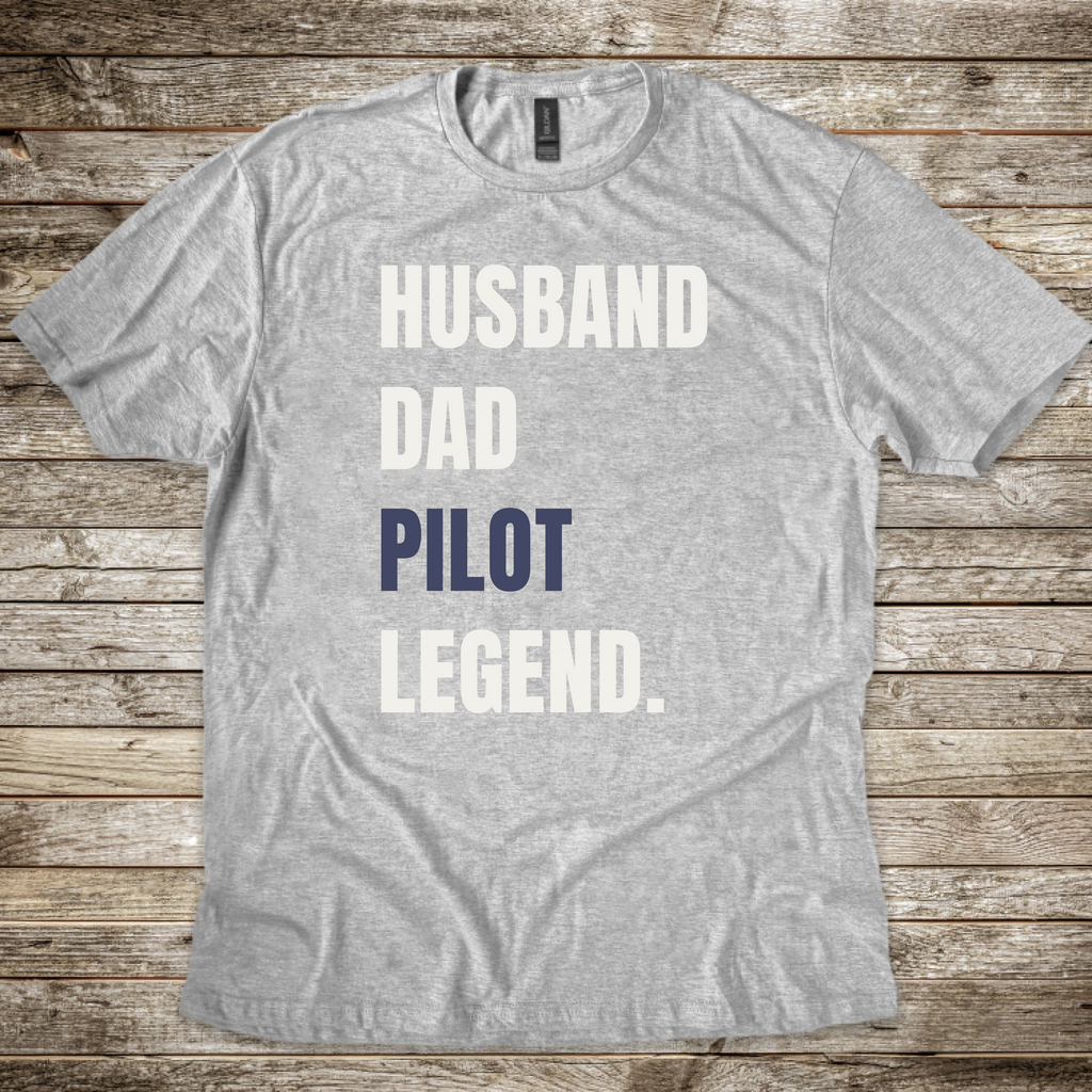 Husband Dad Pilot Legend T-shirt