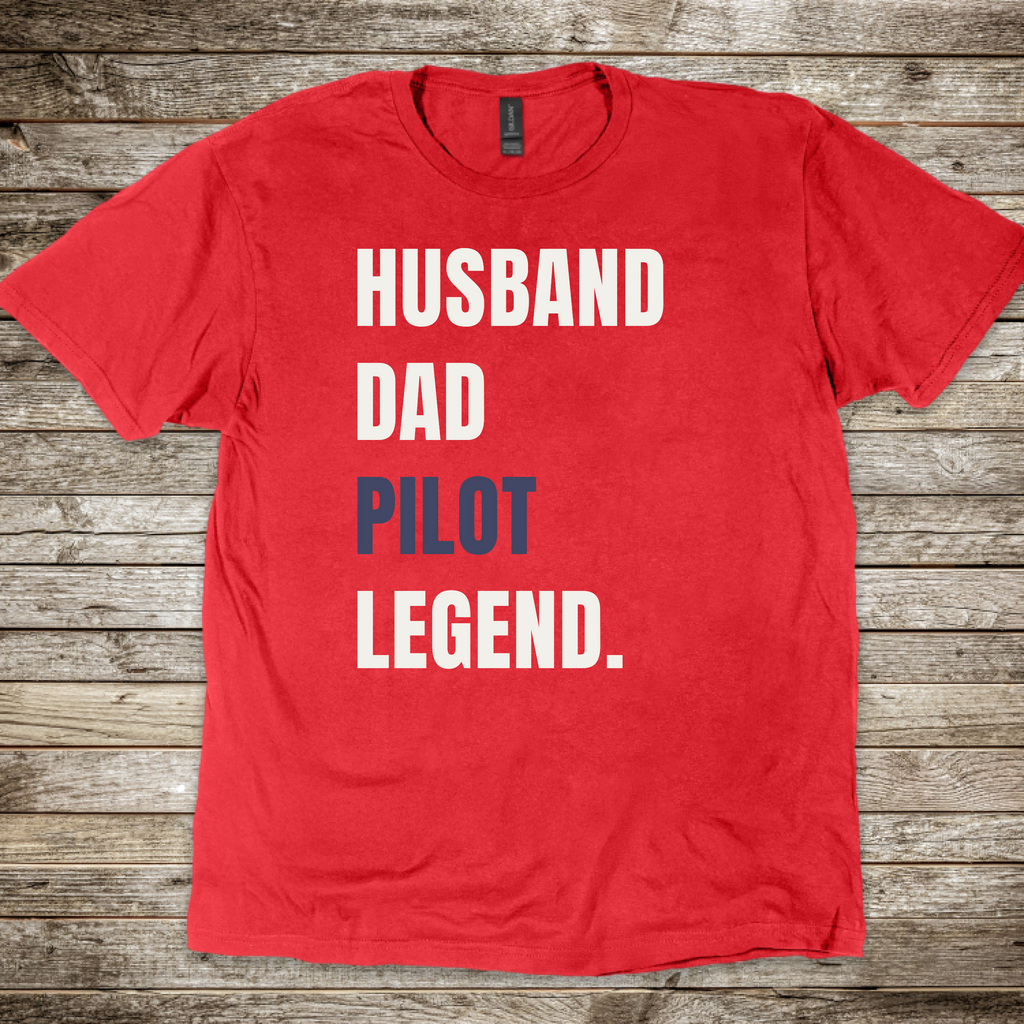 Husband Dad Pilot Legend T-shirt