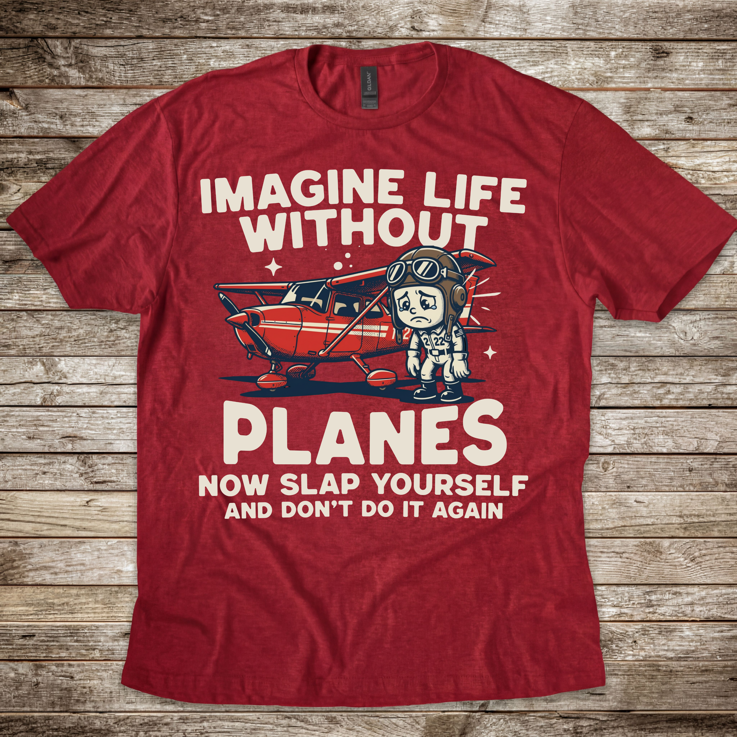 Imagine Life Without Planes Rascal T-Shirt