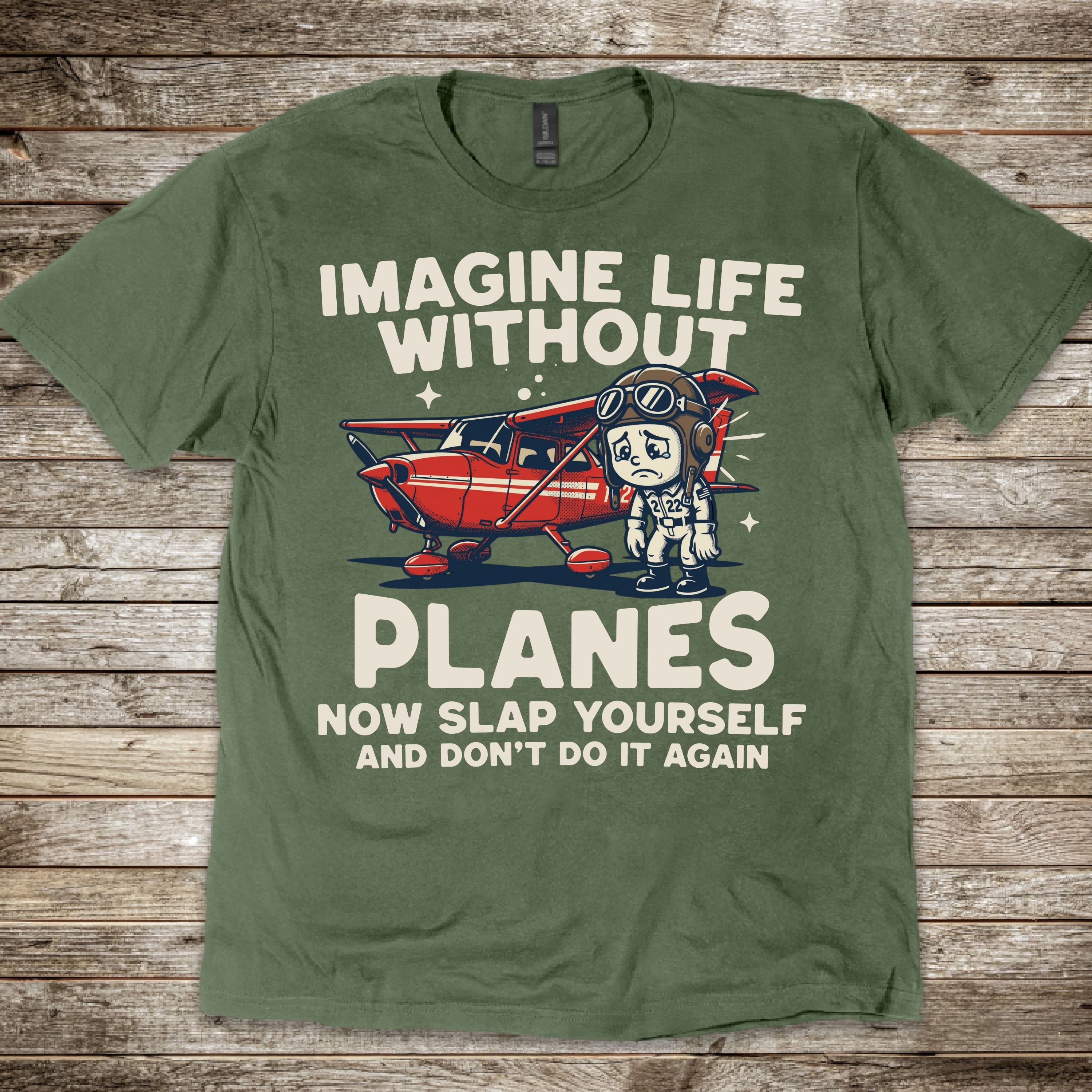 Imagine Life Without Planes Rascal T-Shirt
