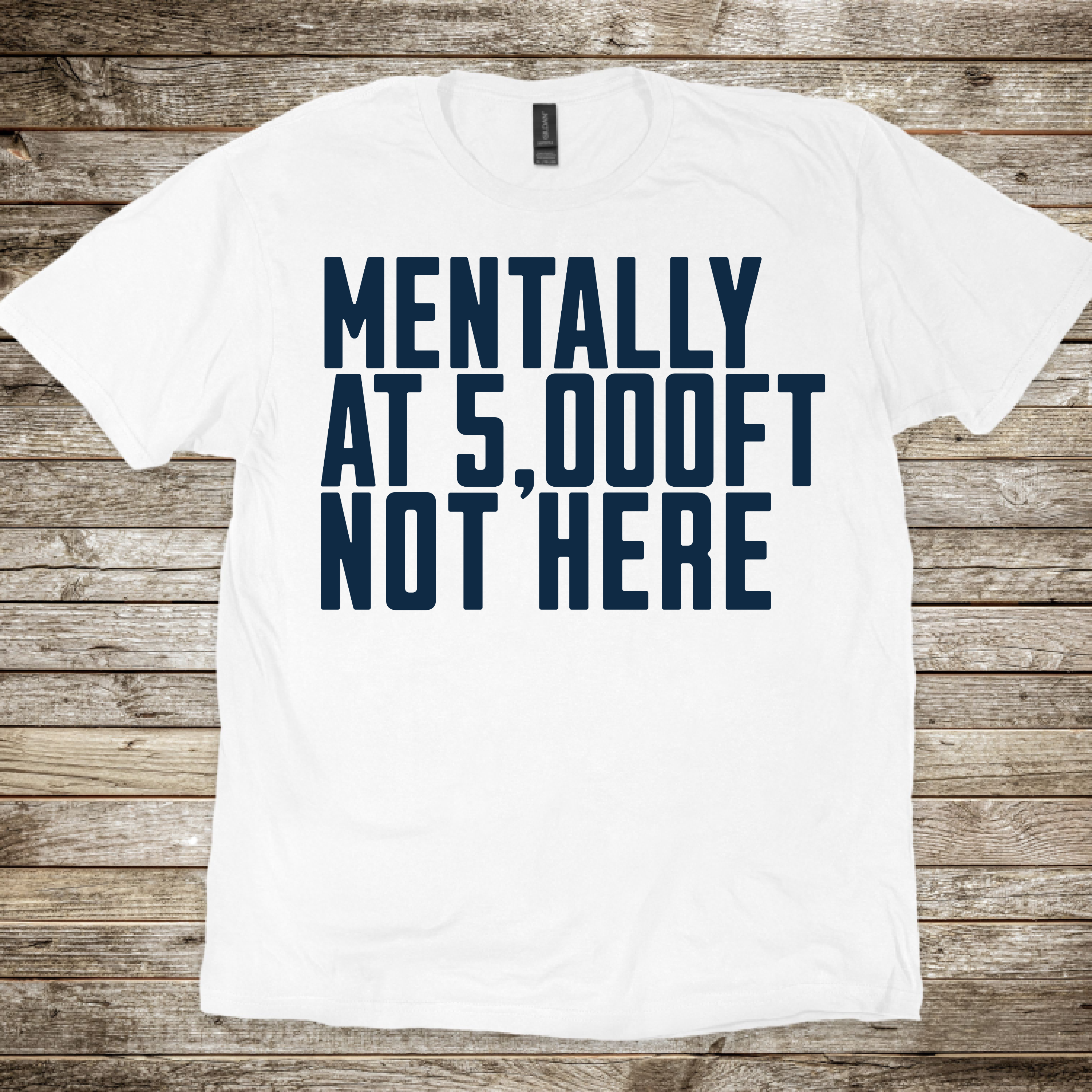 Mentally at 5,000FT T-shirt