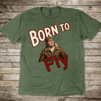 Born to Fly Male Aviator T-shirt