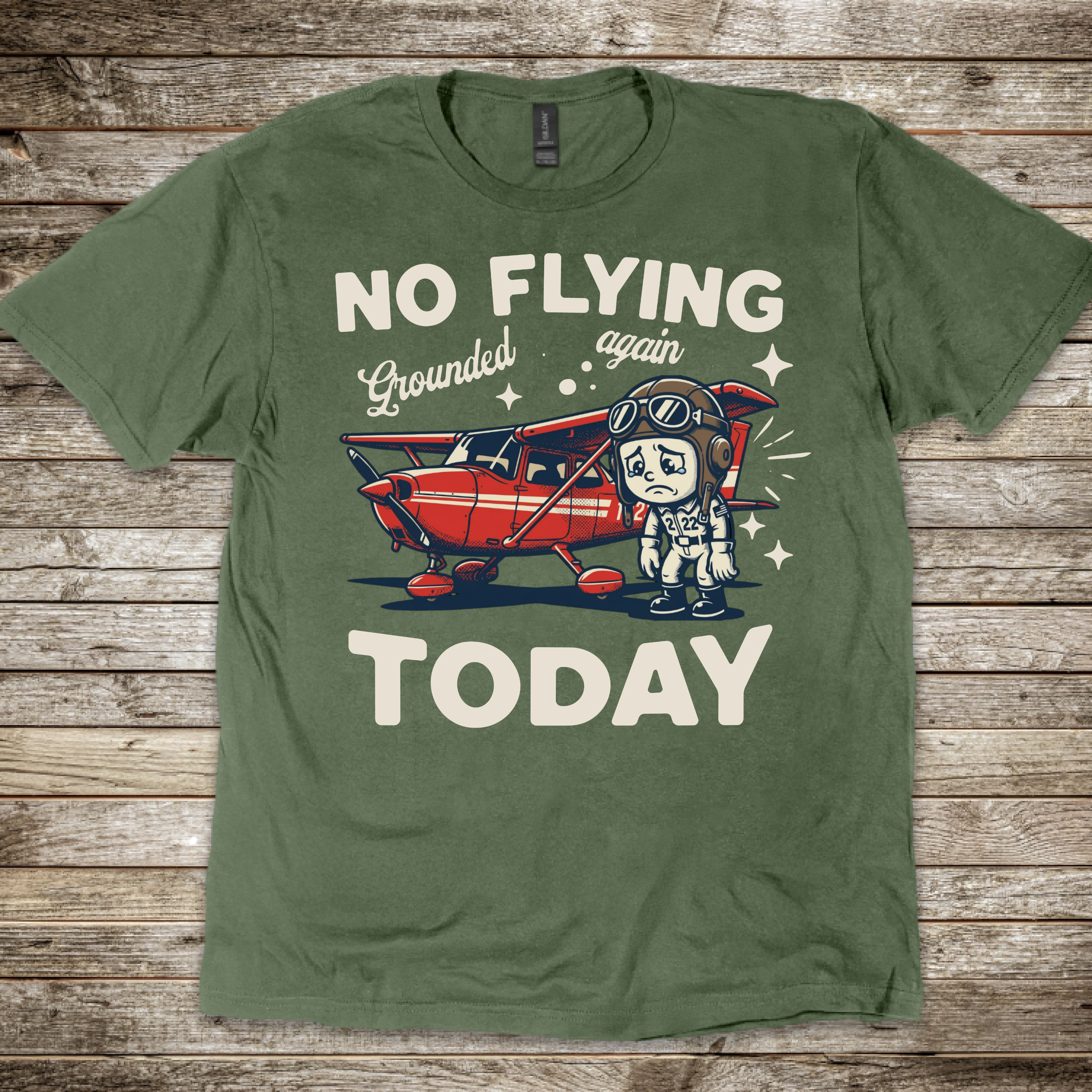 No Flying Today Cessna T-shirt