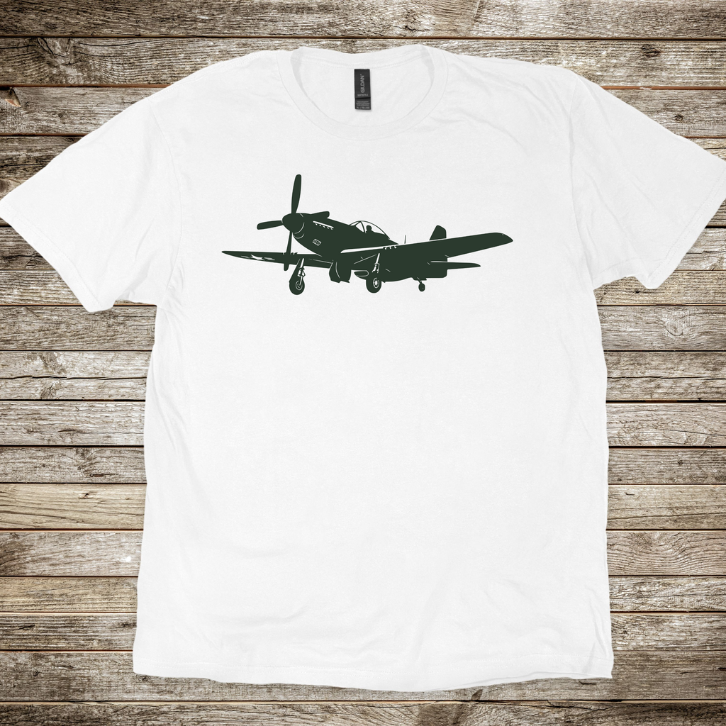 North American P-51 Mustang Silhouette T-shirt