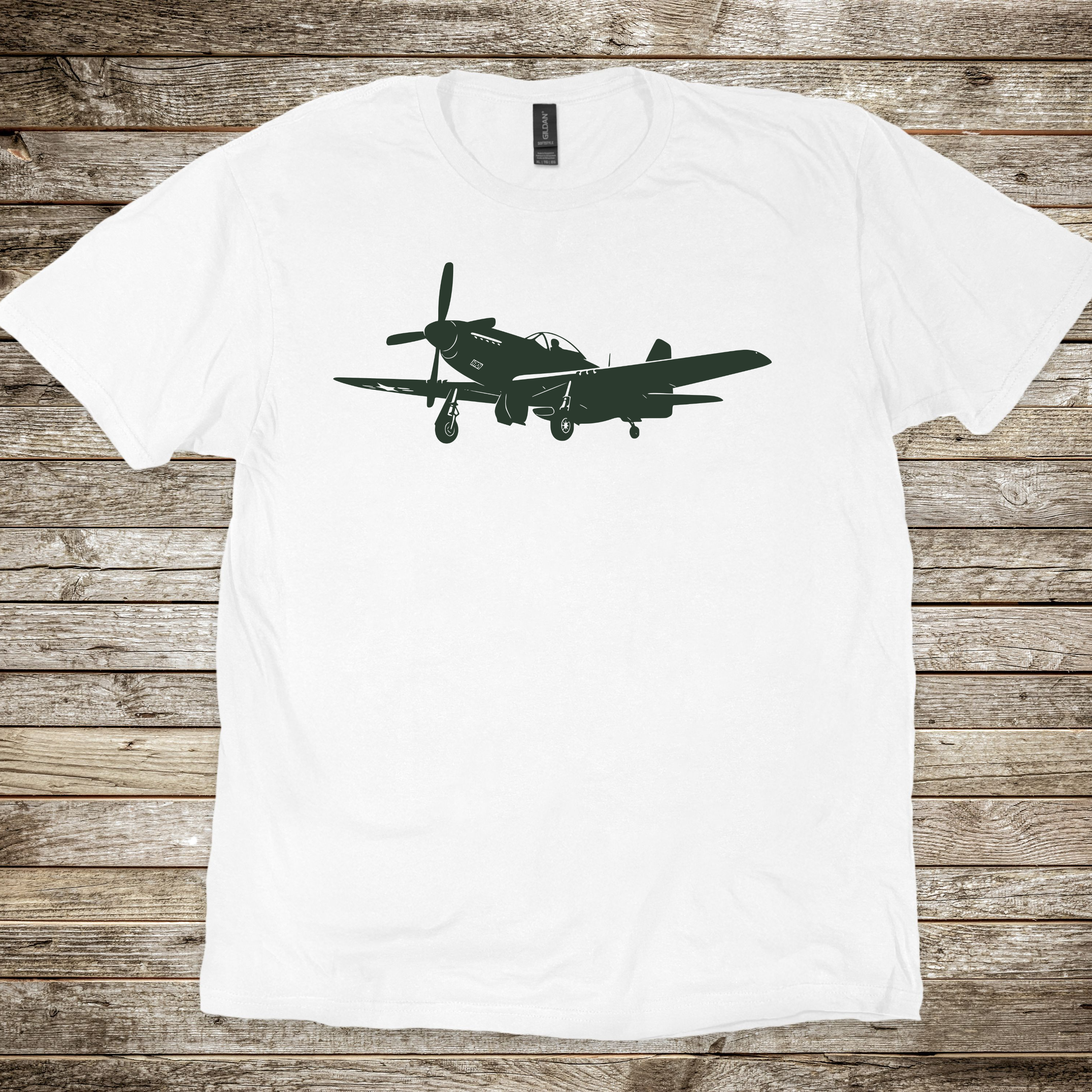 North American P-51 Mustang Silhouette T-shirt