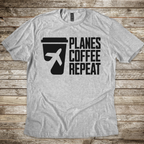 Planes Coffee Repeat T-shirt