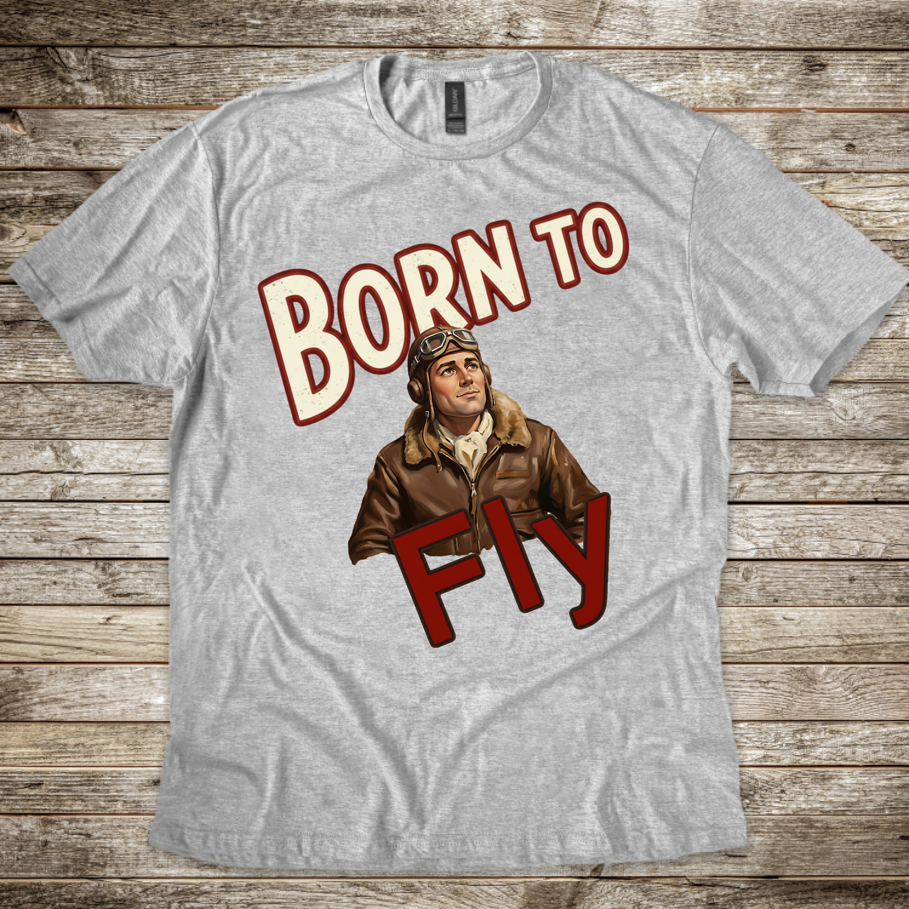 Born to Fly Male Aviator T-shirt