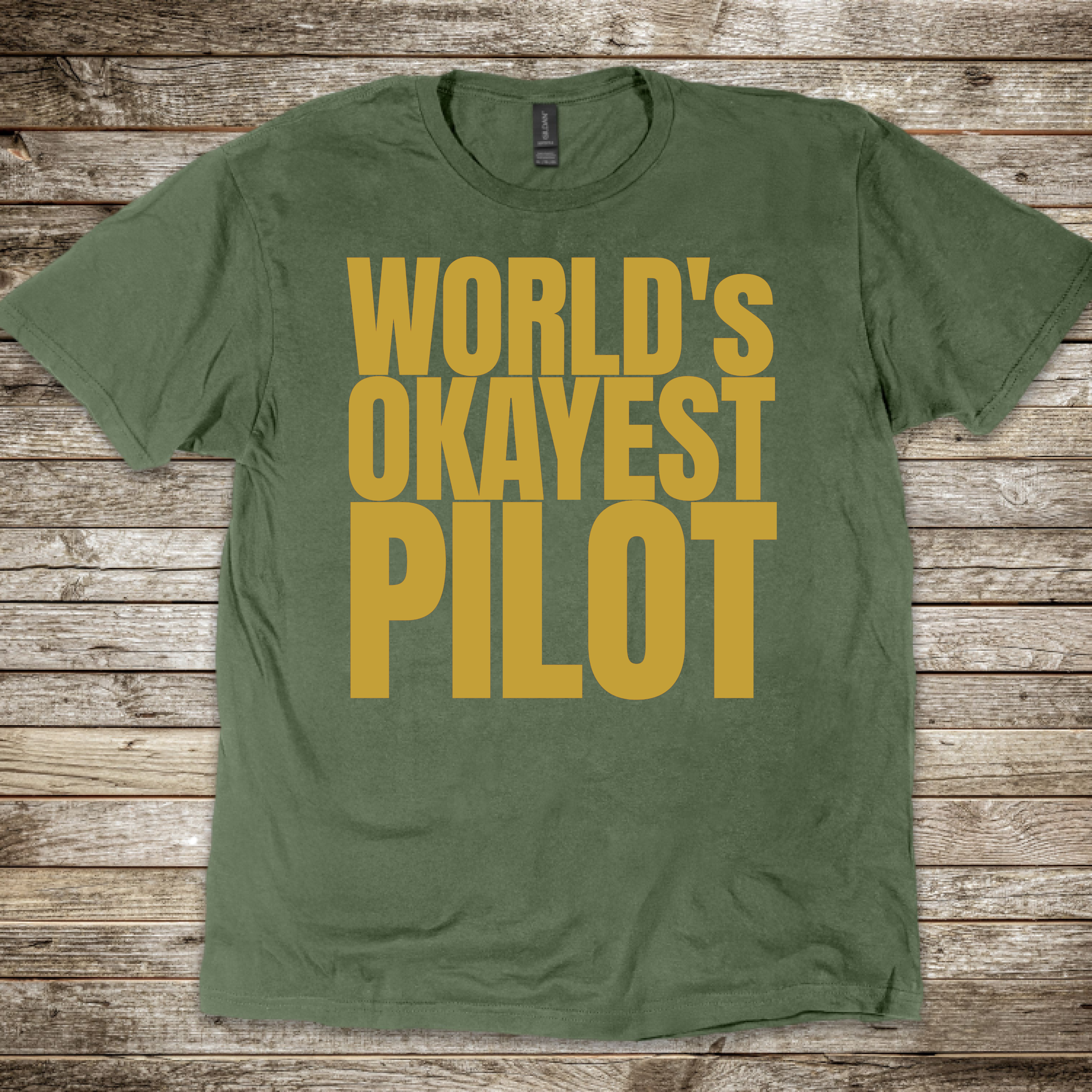 World's Okayest Pilot T-shirt