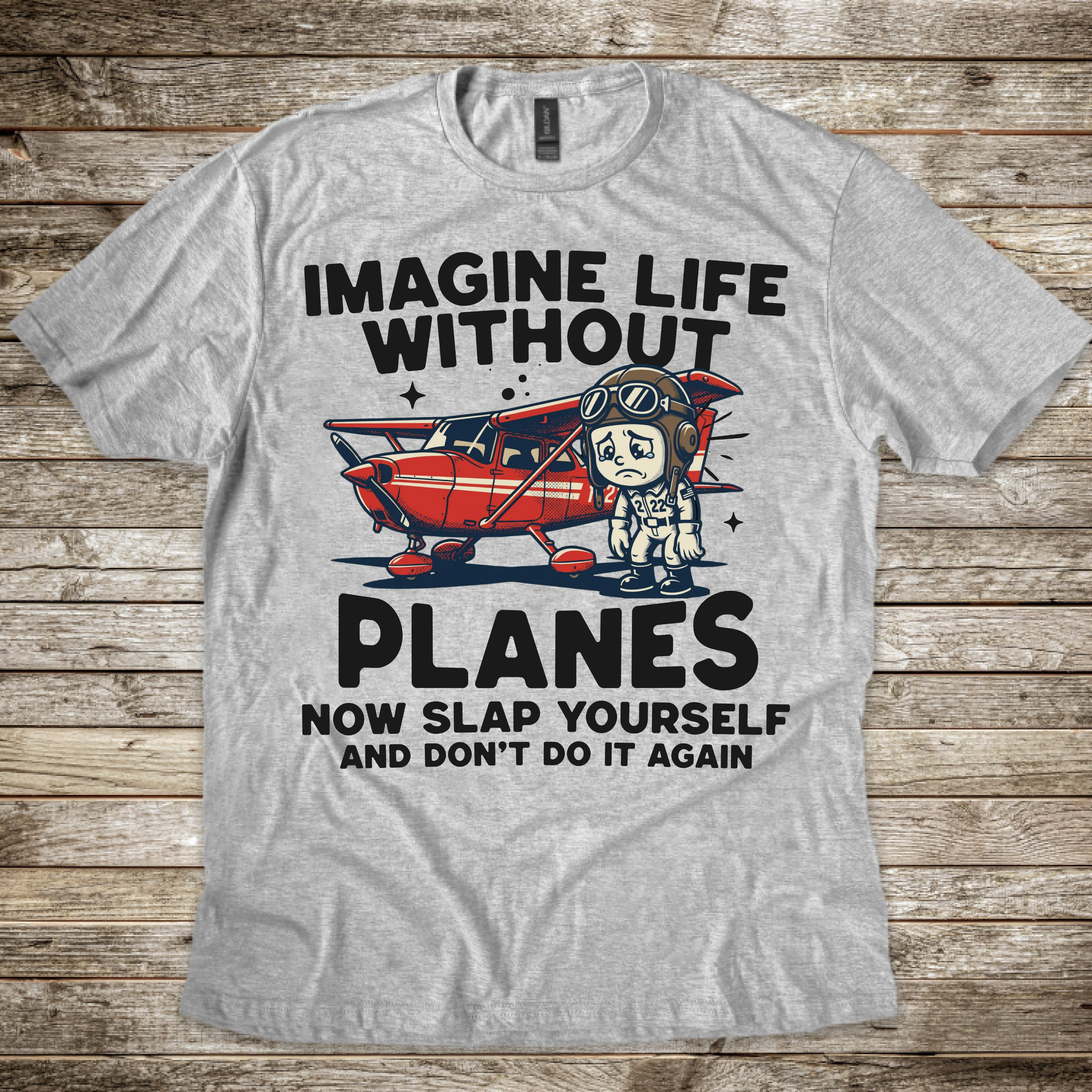 Imagine Life Without Planes Rascal T-Shirt