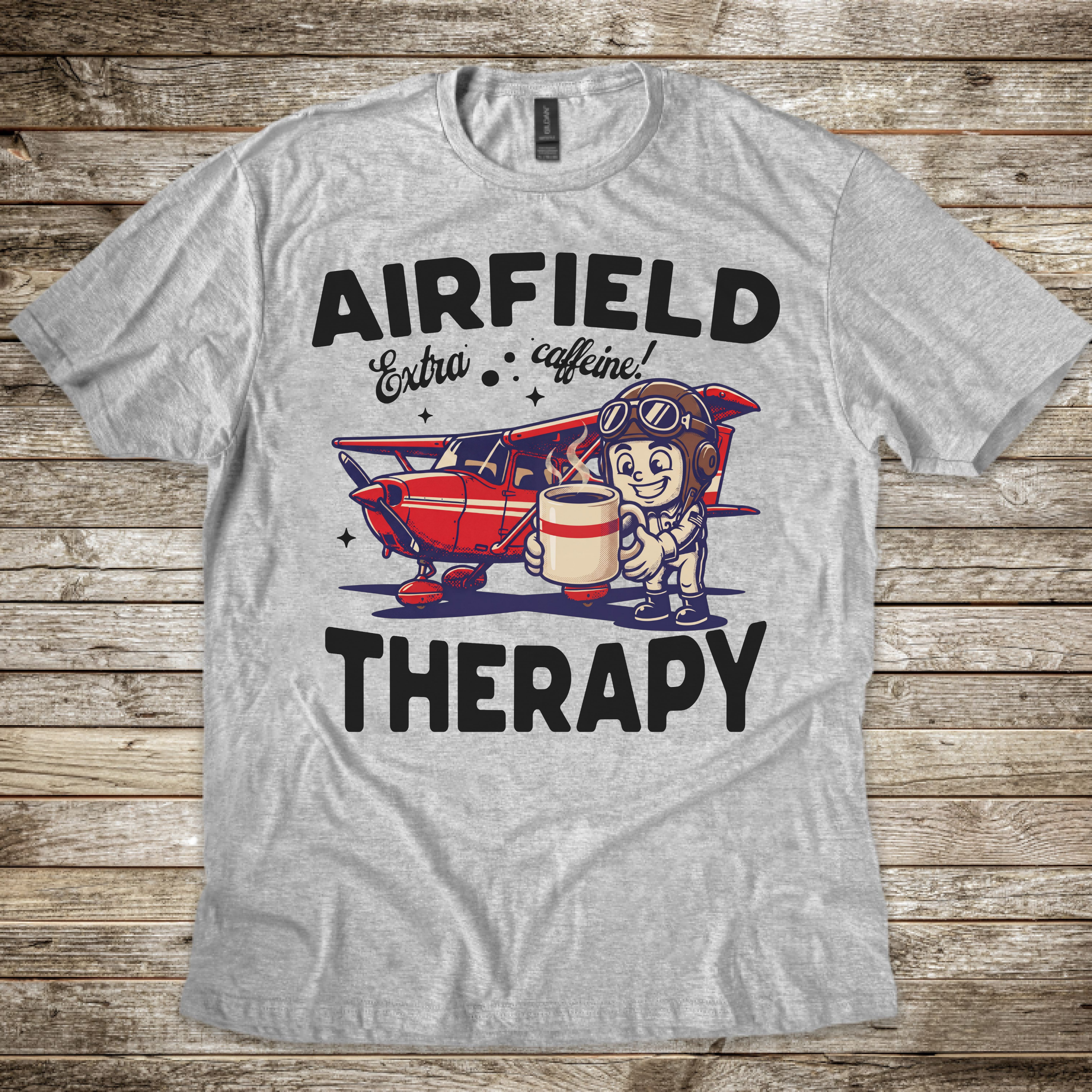 Airfield Coffee Therapy T-Shirt