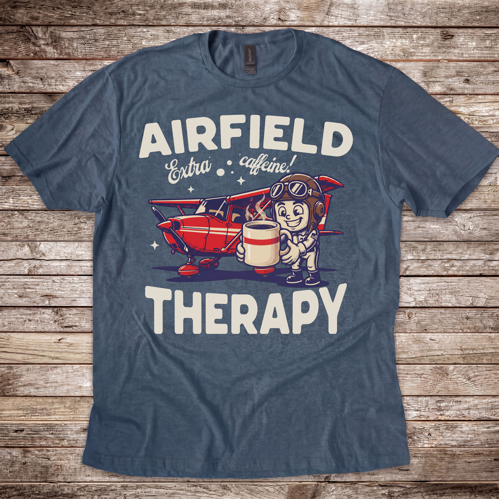 Airfield Coffee Therapy T-Shirt