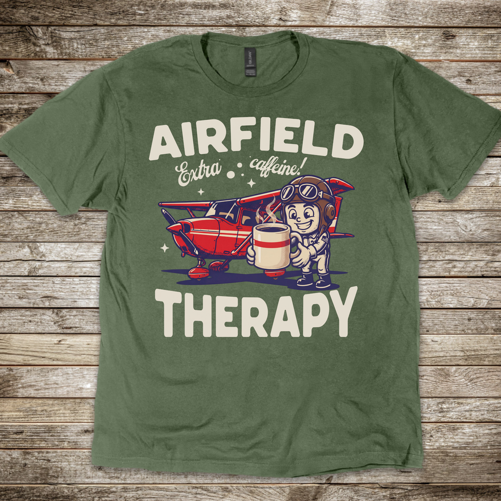 Airfield Coffee Therapy T-Shirt