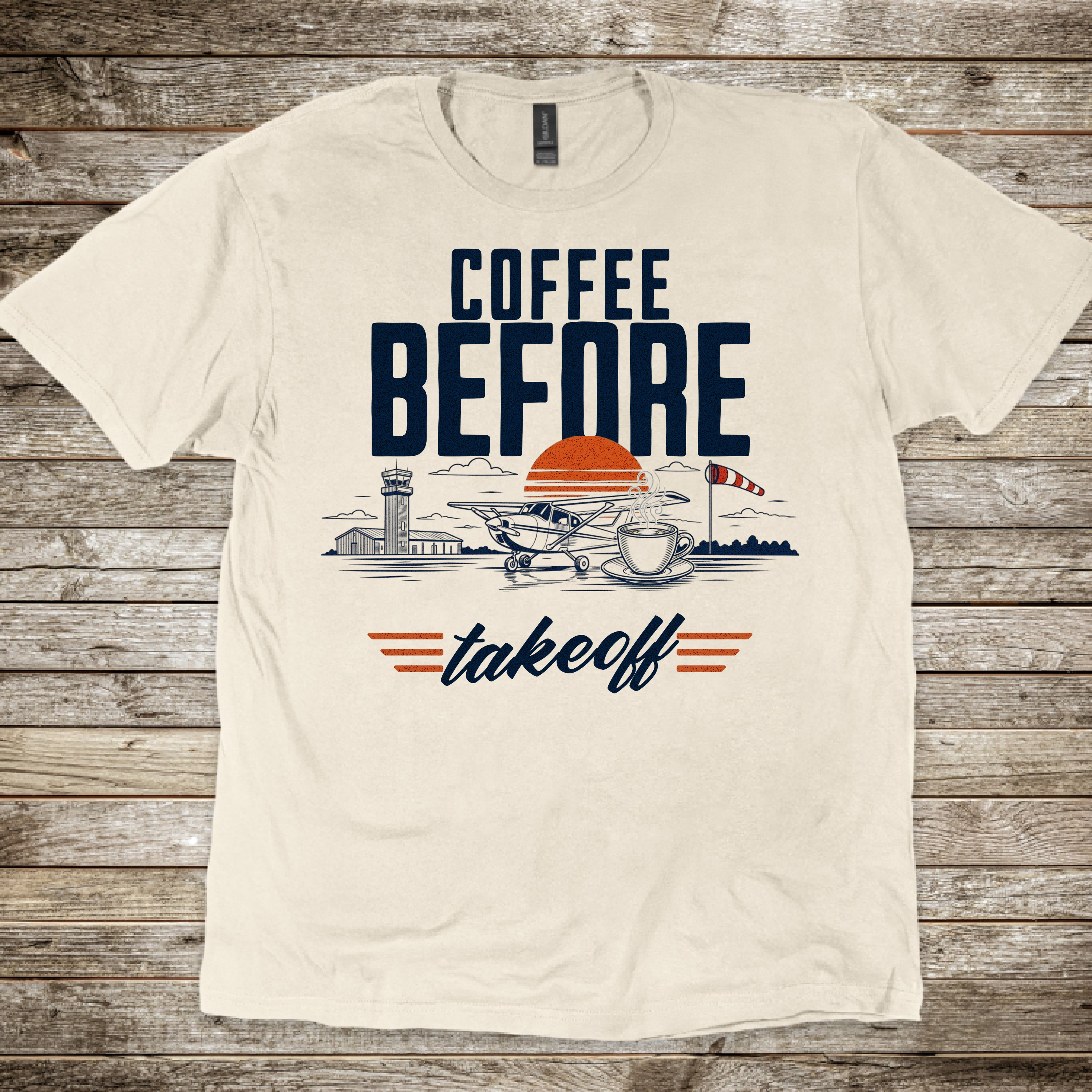 Coffee Before Takeoff T-Shirt