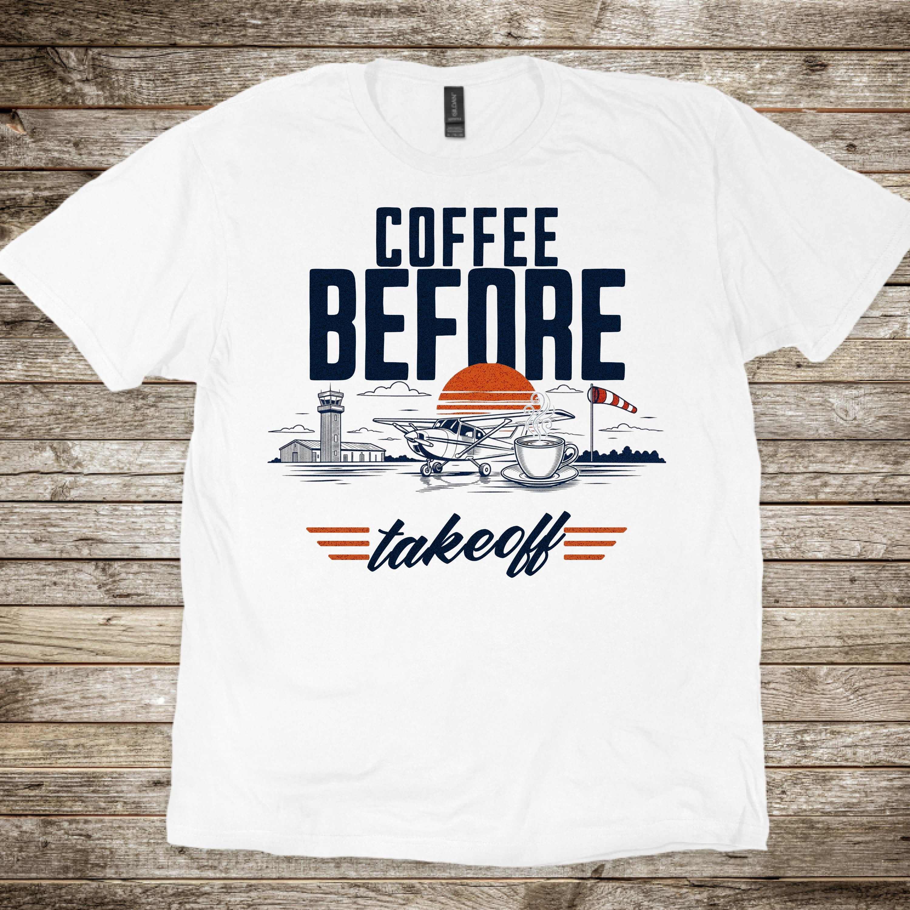 Coffee Before Takeoff T-Shirt