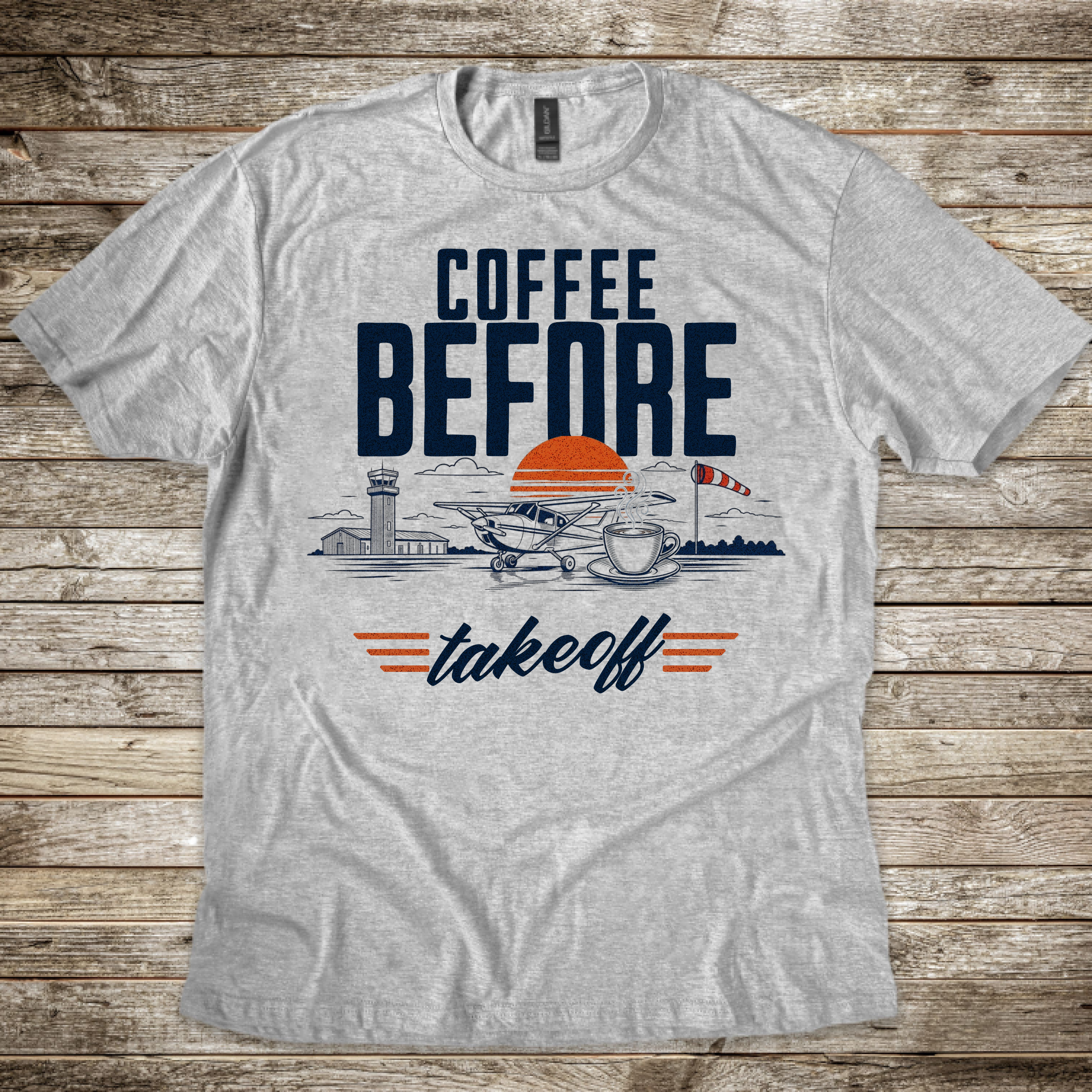 Coffee Before Takeoff T-Shirt
