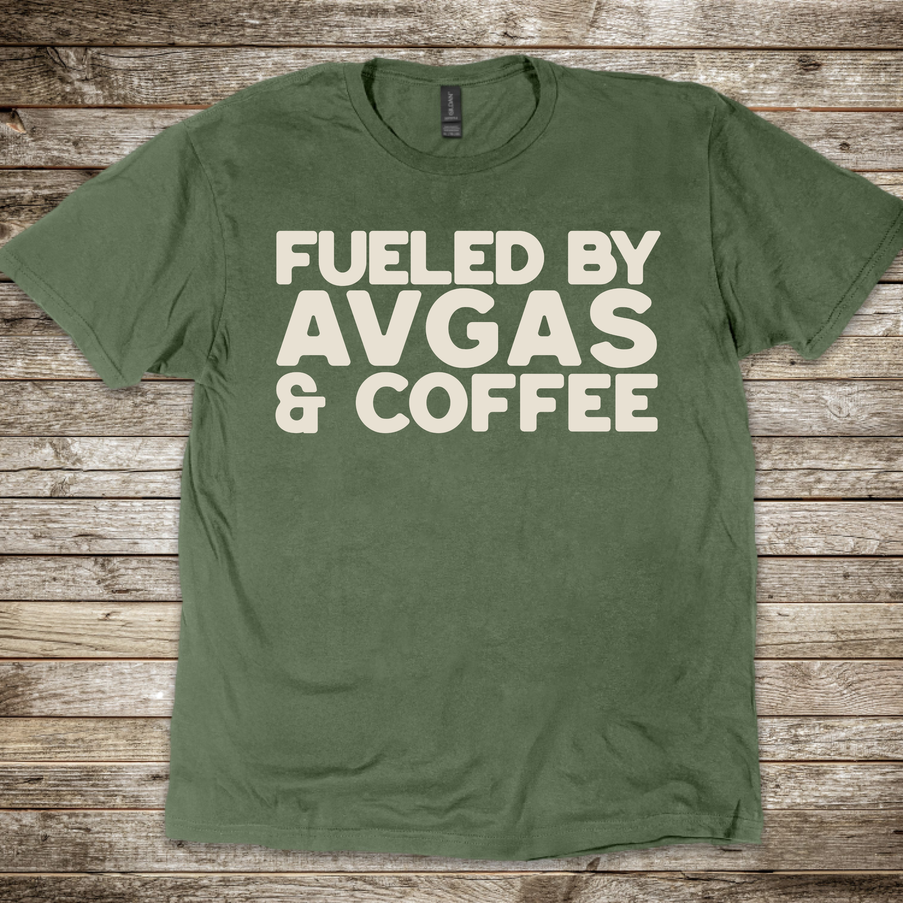 Fueled By Avgas & Coffee T-Shirt