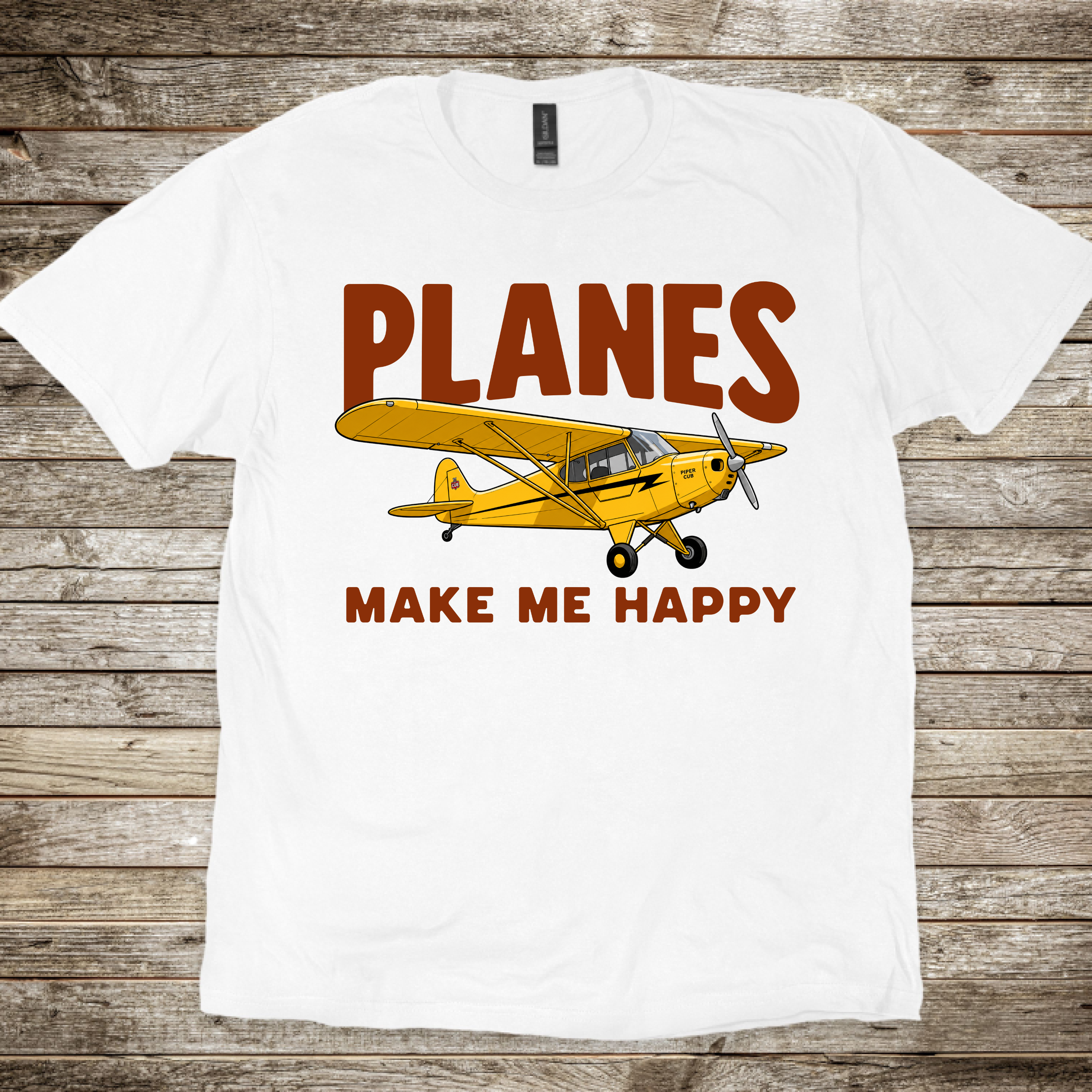 Planes Make Me Happy T-Shirt