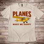 Planes Make Me Happy T-Shirt